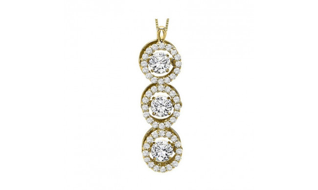 Gems One 14KT Yellow Gold & Diamond Rhythm Of Love Neckwear Pendant  - 1 ctw - ROL1012-4YC