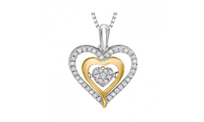 Gems One 10KT Yellow Gold & Diamond Rhythm Of Love Neckwear Pendant  - 1/5 ctw - ROL1058-1YSSSC