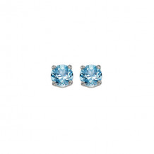 Gems One 14Kt White Gold Blue Topaz (7/8 Ctw) Earring - EBR45-4W